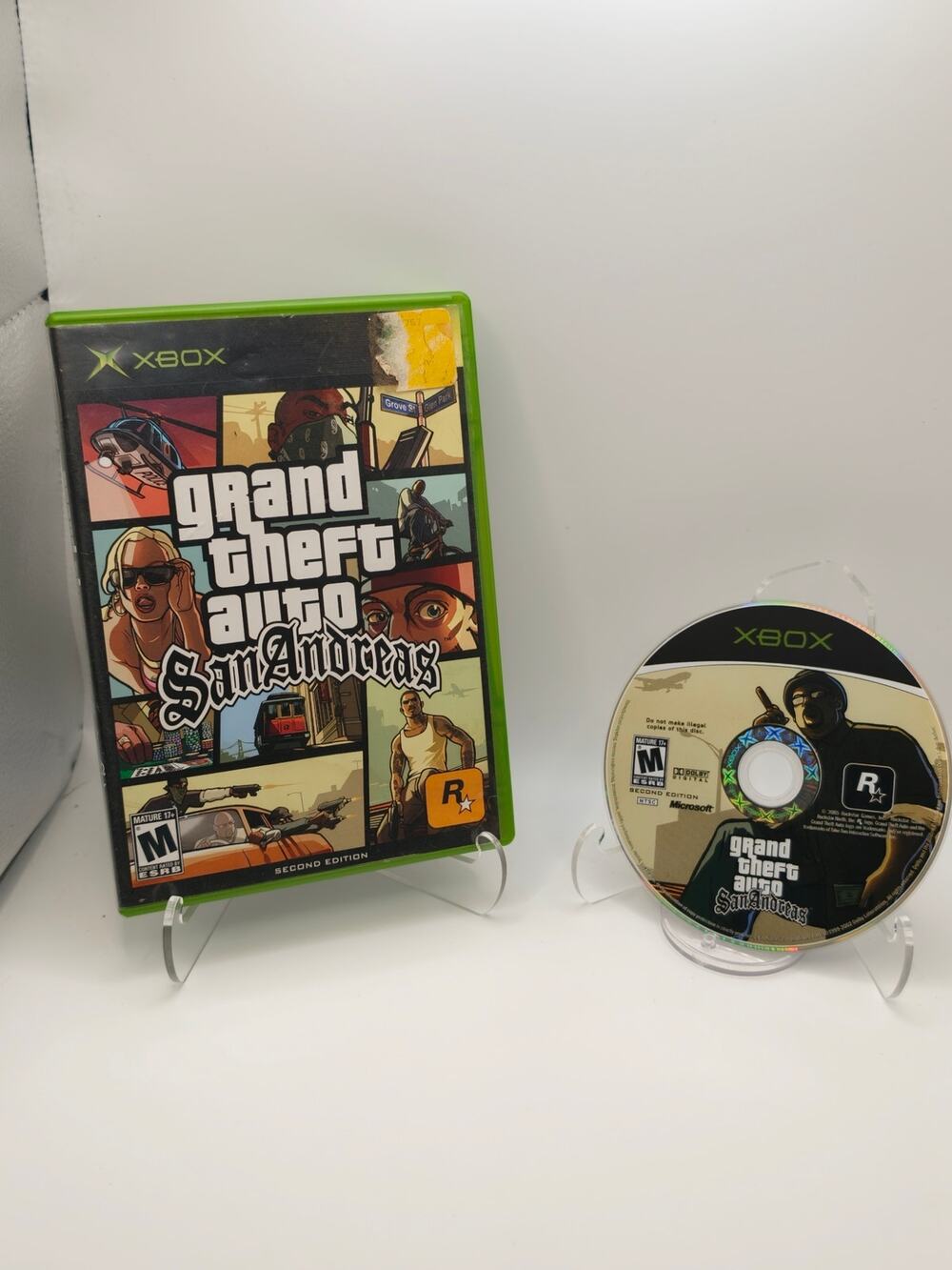 GTA San Andreas 2nd Edition Xbox Case + Disc